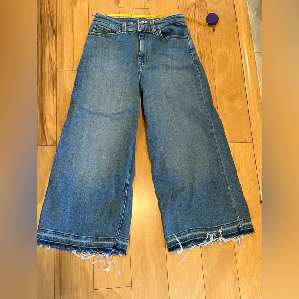Lee Heritage Relaxed Fit A-Line Crop High Rise size 10